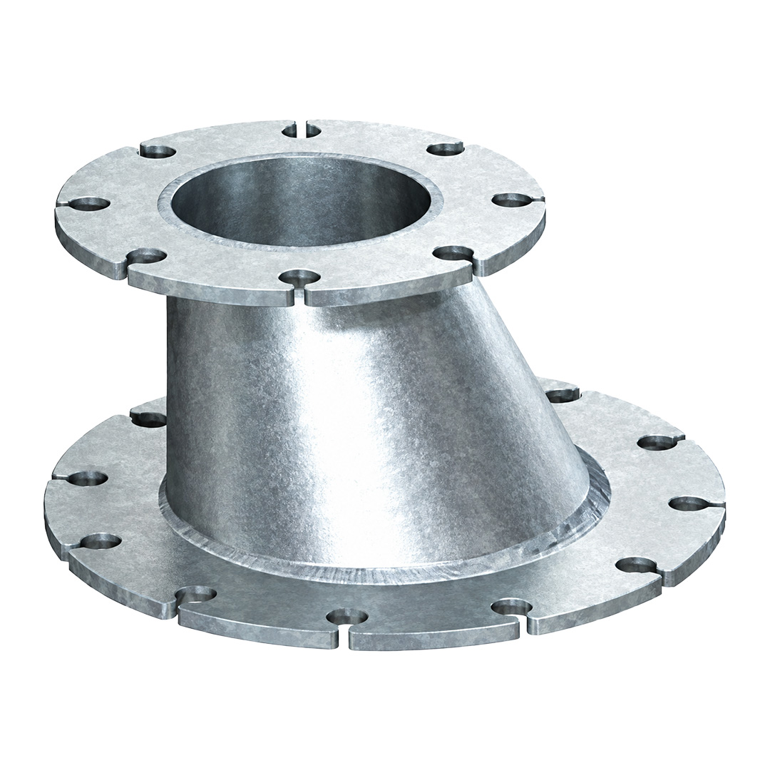 Redução Excêntrica Flange DIN